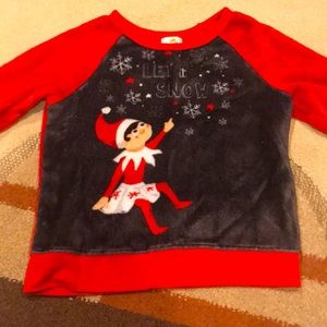 Elf on the shelf fluffy sweater